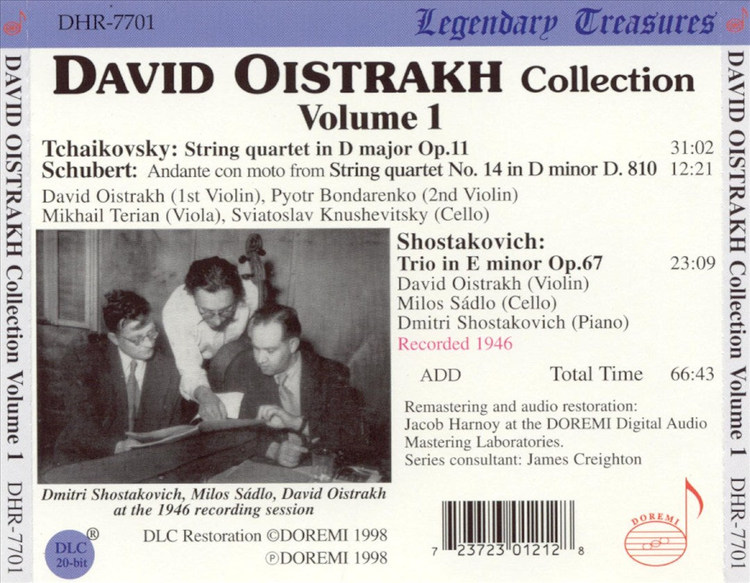 David Oistrakh Collection, Vol. 1 cover art