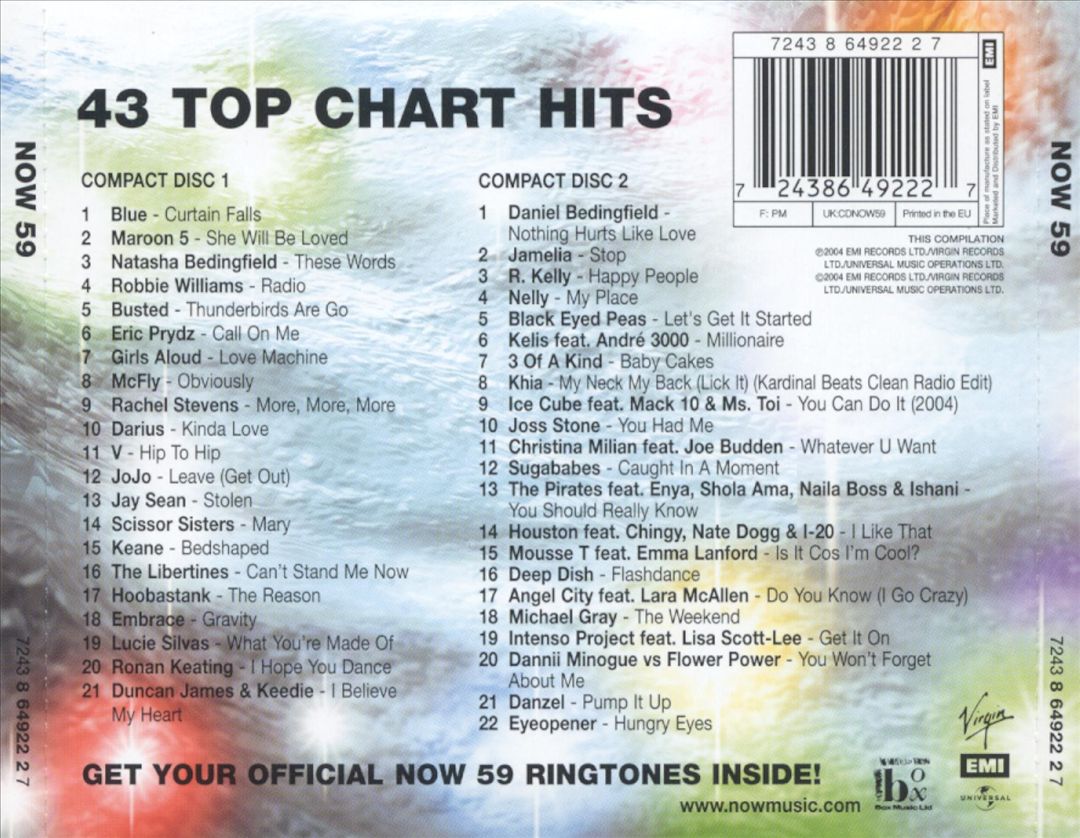 Now That's What I Call Music! 59 [UK] cover art
