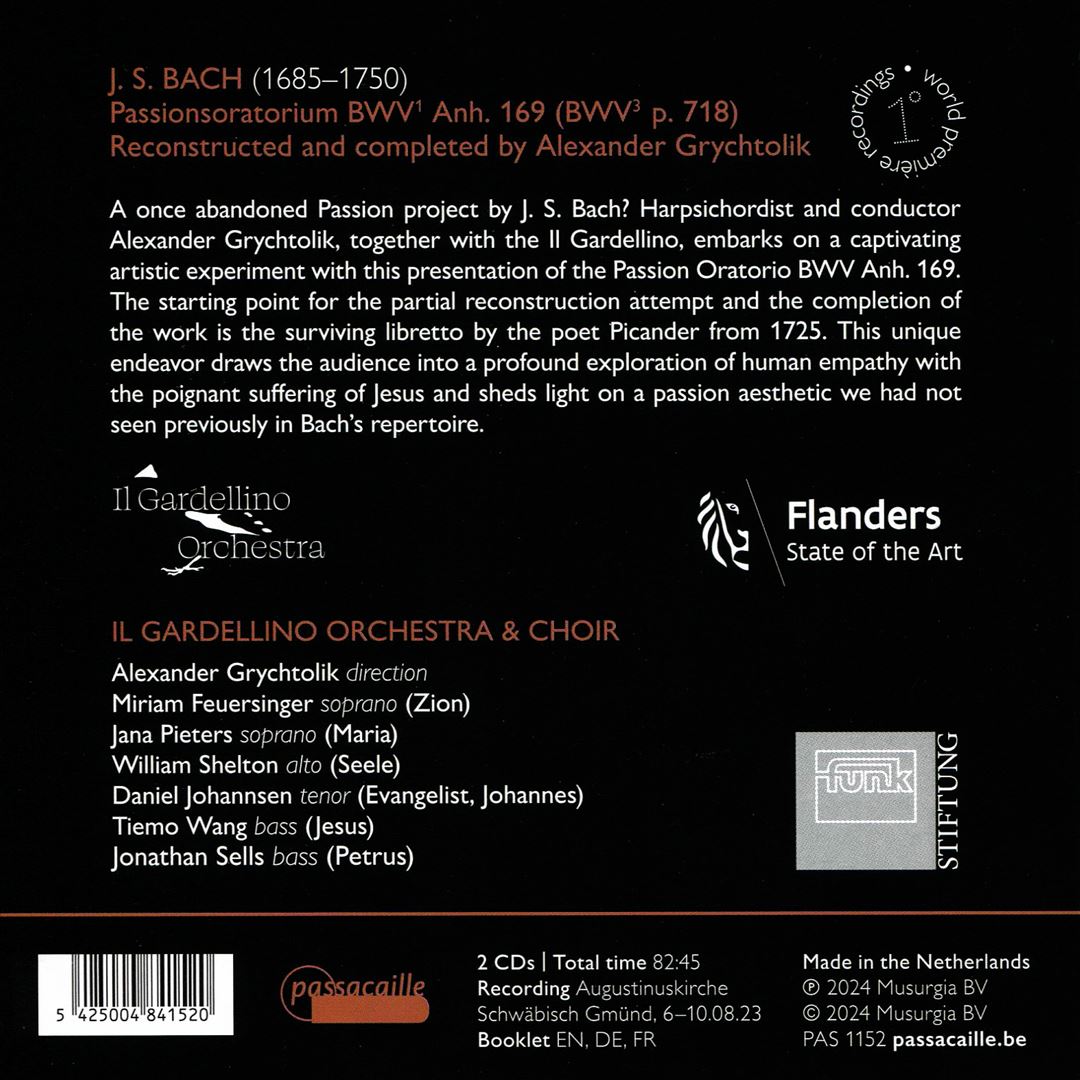 J.S. Bach: Passionsoratorium cover art