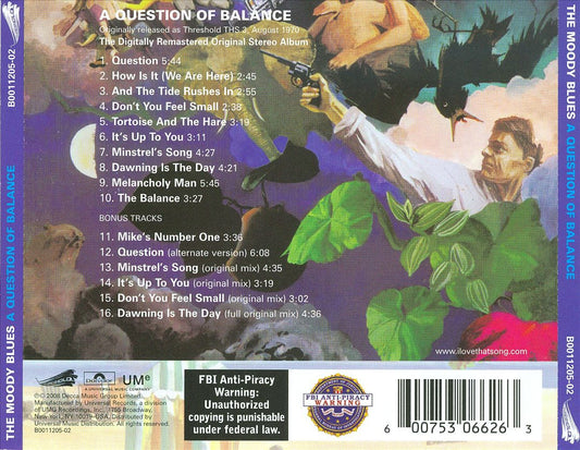 Question of Balance [Bonus Tracks] cover art