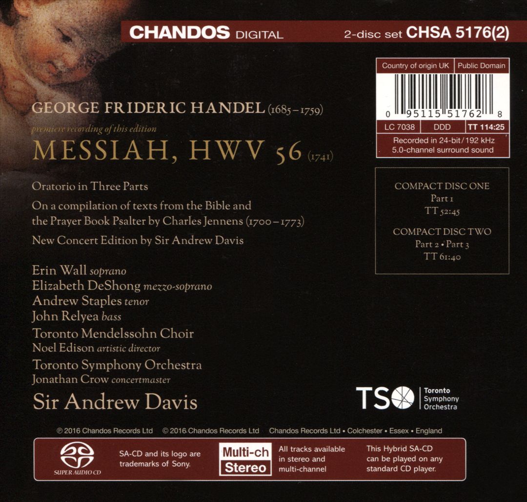 Handel: Messiah cover art