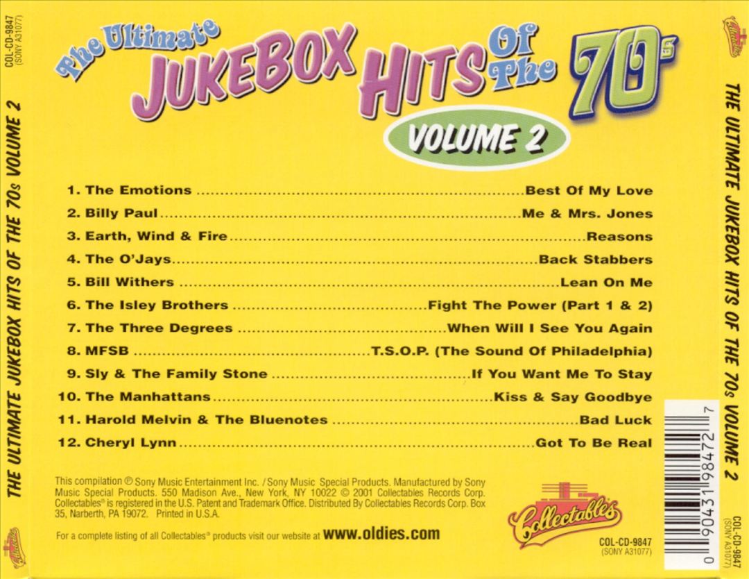 Ultimate Jukebox Hits of the '70s, Vol. 2 cover art