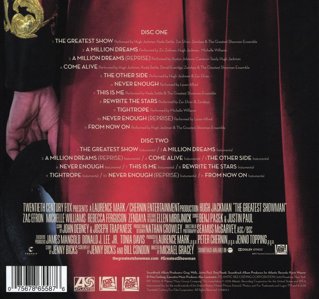 Greatest Showman [Original Motion Picture Soundtrack] [Sing-a-Long Edition] cover art