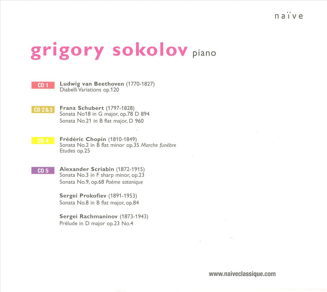 Grigory Sokolov (Box Set) cover art