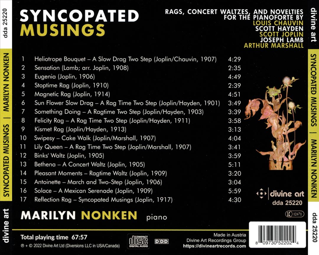 Syncopated Musings: Scott Joplin and His Collaborators cover art