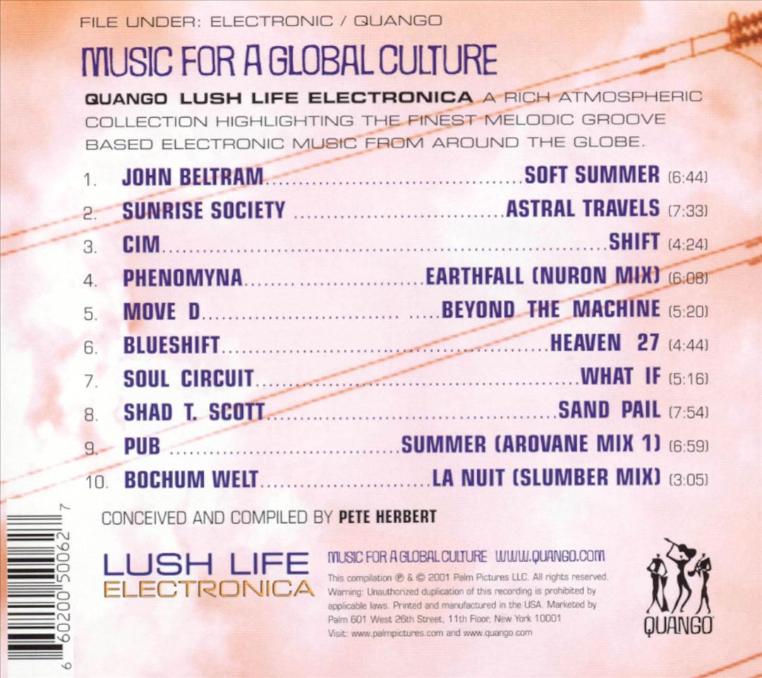 Quango Lush Life Electronica cover art