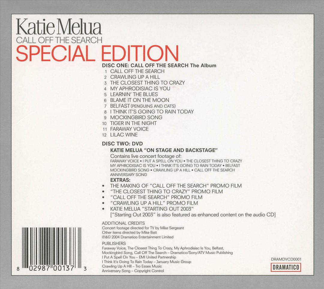 Call off the Search [Special Edition] cover art