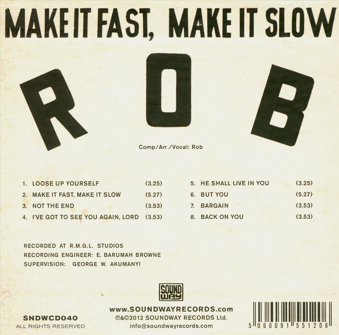 Make It Fast, Make It Slow cover art