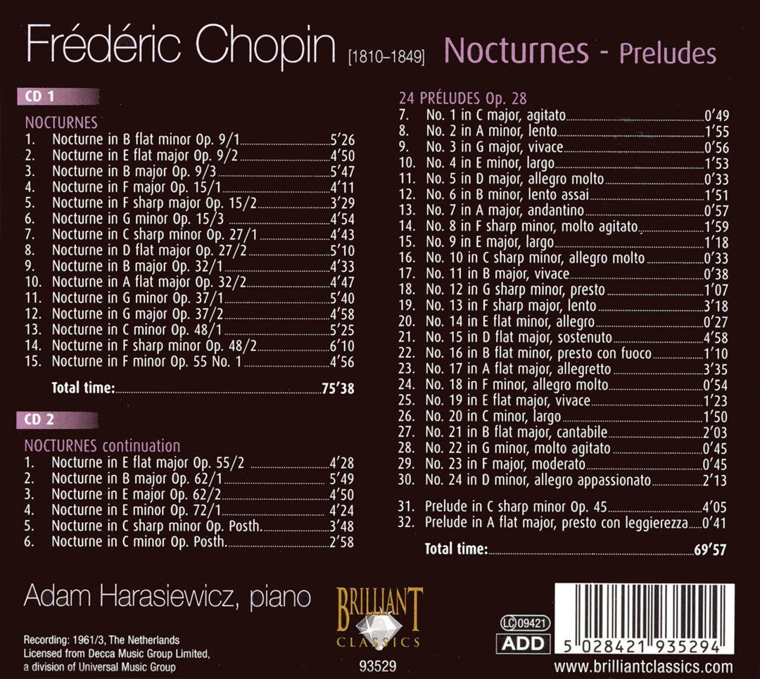 Chopin: Nocturnes & Preludes cover art