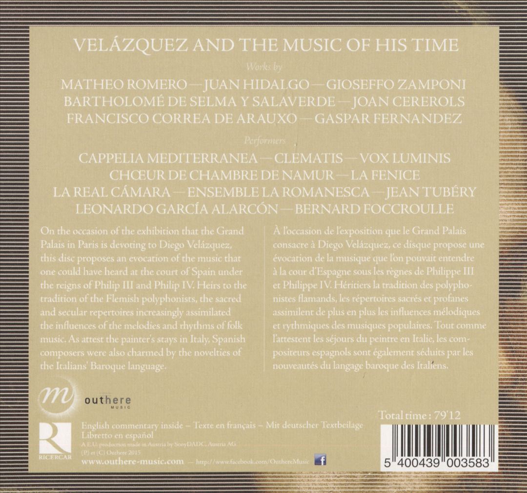 Musique au Temps de Velázquez cover art