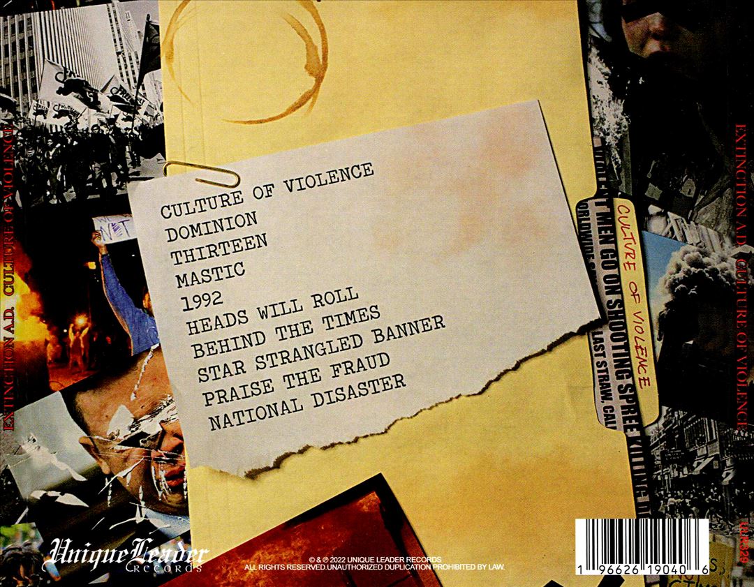 Culture of Violence cover art