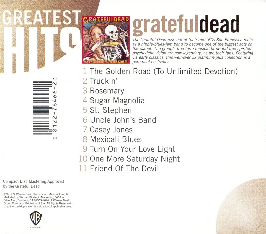 Skeletons from the Closet: The Best of Grateful Dead [Rhino] cover art