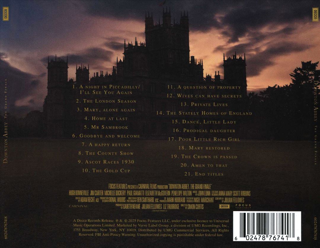 Downton Abbey: The Grand Finale (Original Soundtrack) cover art