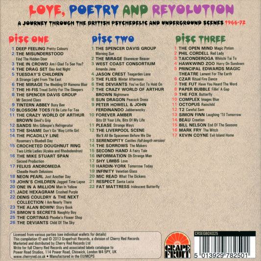 Love, Poetry and Revolution: A Journey Through the British Psychedelic and Underground Scenes 1966 to 1972 cover art