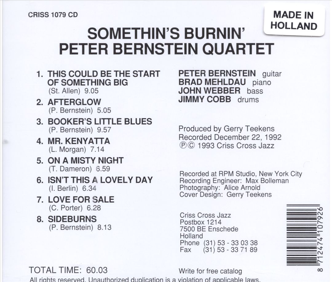 Somethin's Burnin' cover art