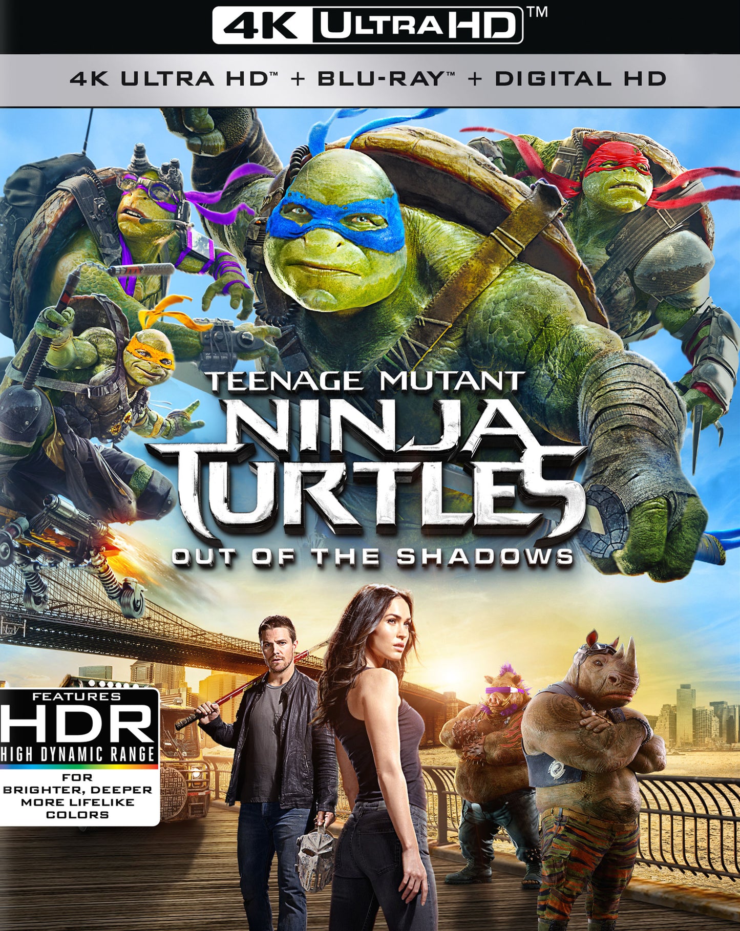 Teenage Mutant Ninja Turtles: Out of the Shadows [4K Ultra HD Blu-ray/Blu-ray] cover art