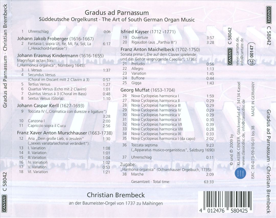 Gradus ad Parnassum cover art