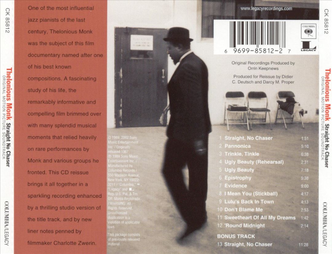 Straight No Chaser [Original Motion Picture Soundtrack] cover art