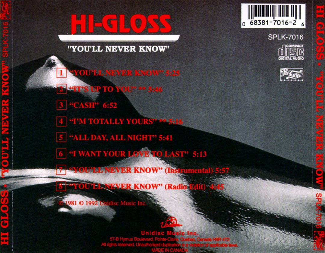 You'll Never Know cover art