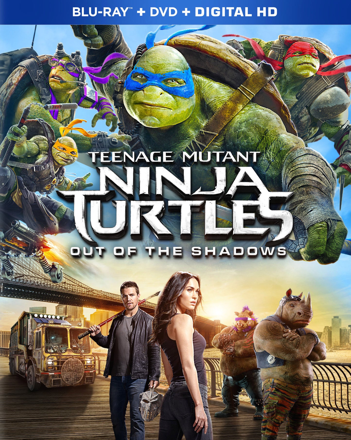Teenage Mutant Ninja Turtles: Out of the Shadows [Includes Digital Copy] [Blu-ray/DVD] cover art