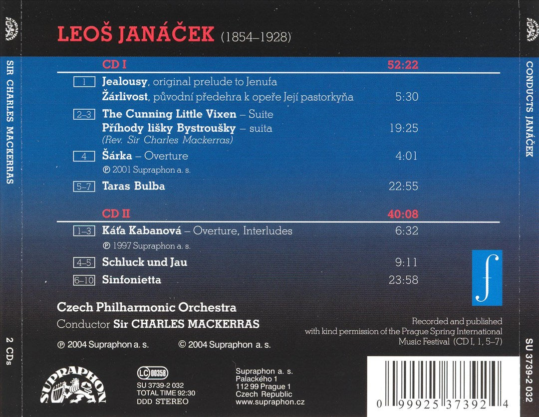 Sir Charles Mackerras Conducts Janácek cover art