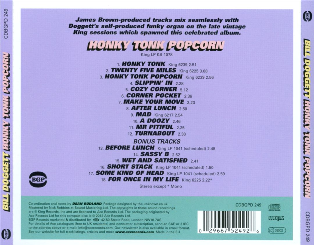 Honky Tonk Popcorn cover art