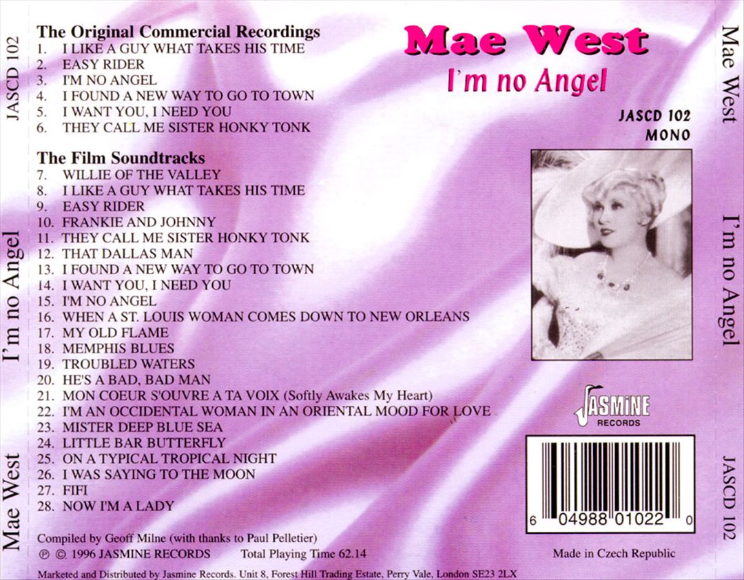 I'm No Angel cover art