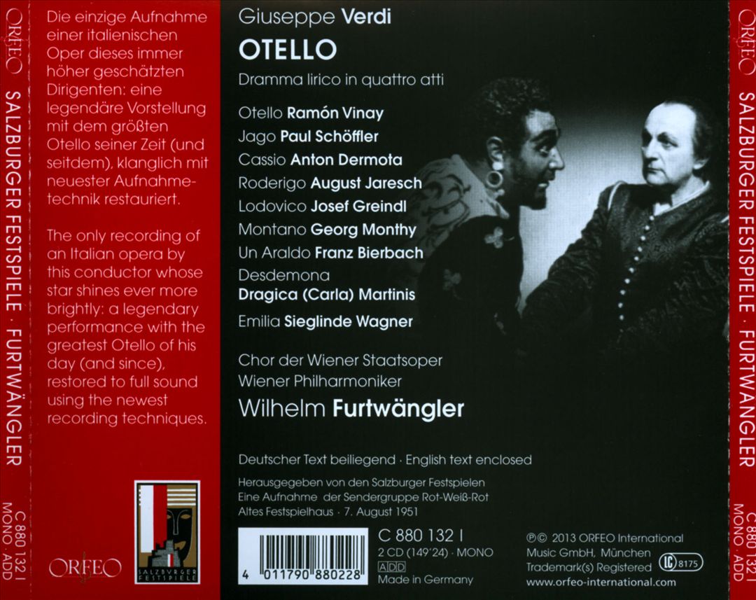 Verdi: Otello cover art
