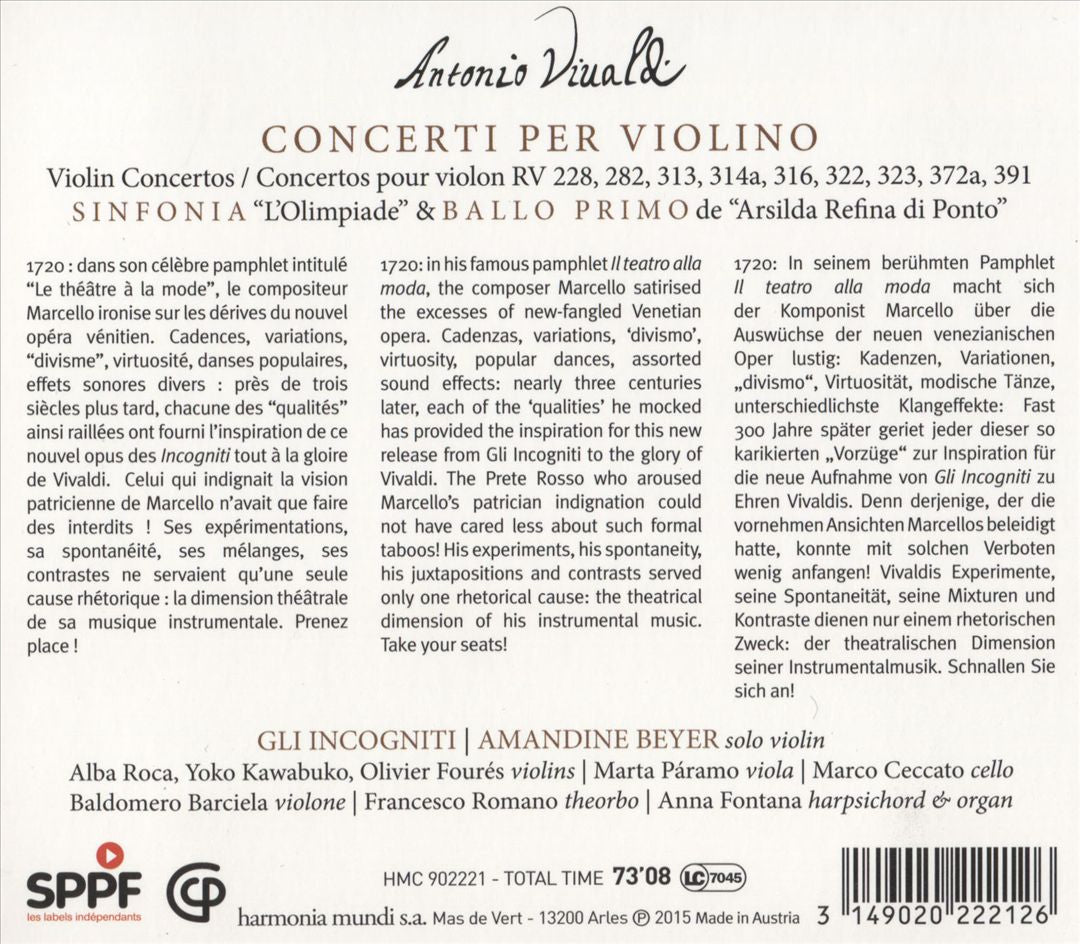 Antonio Vivaldi: Teatro alla Moda cover art
