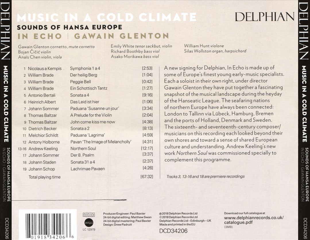 Music in a Cold Climate: Sounds of Hansa Europe cover art