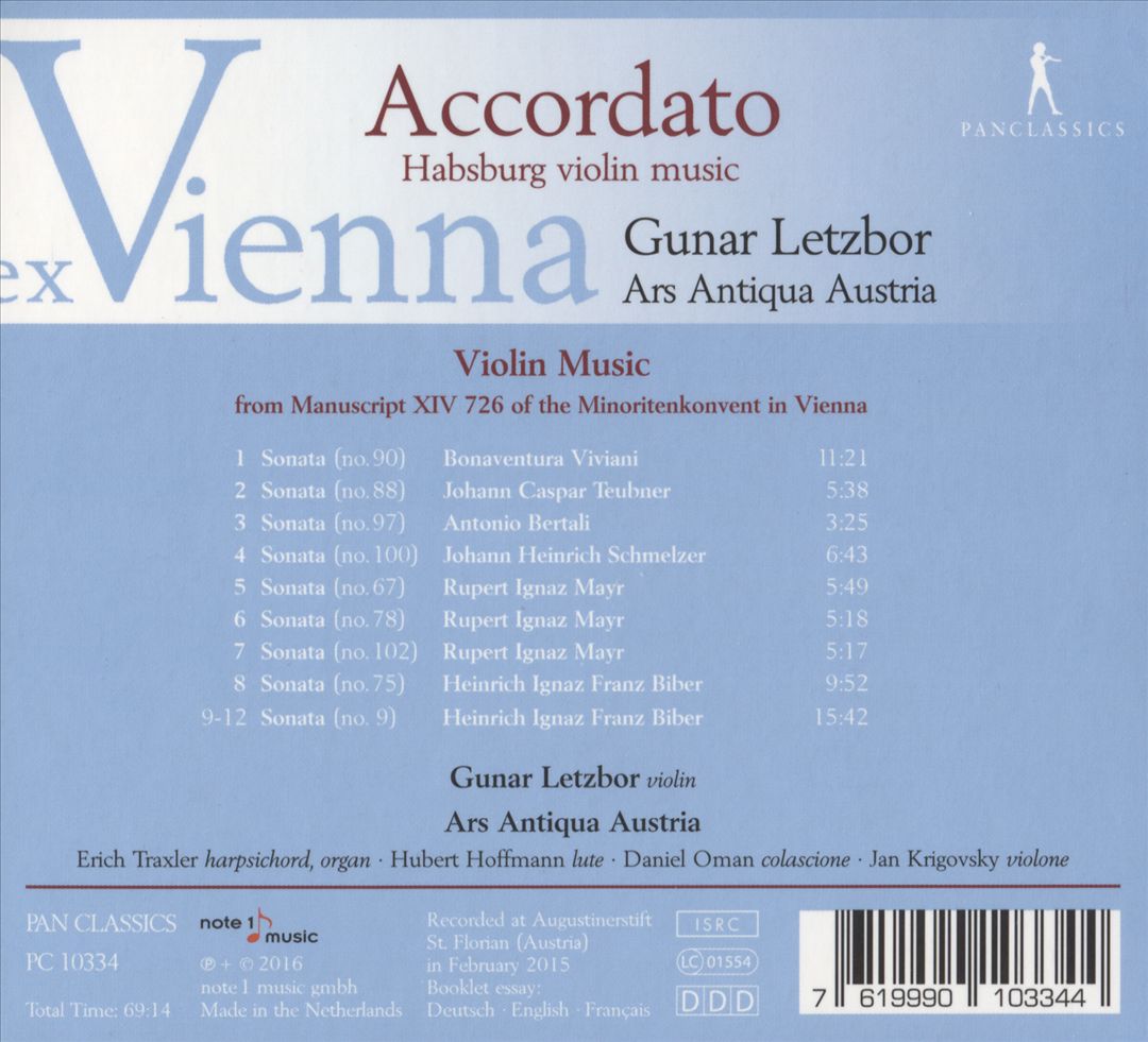 Accordato: Habsburg Violin Music cover art