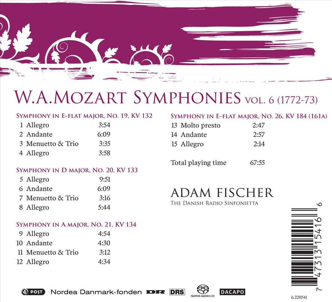 Mozart: Symphonies, Vol. 6 (1772-73)  cover art