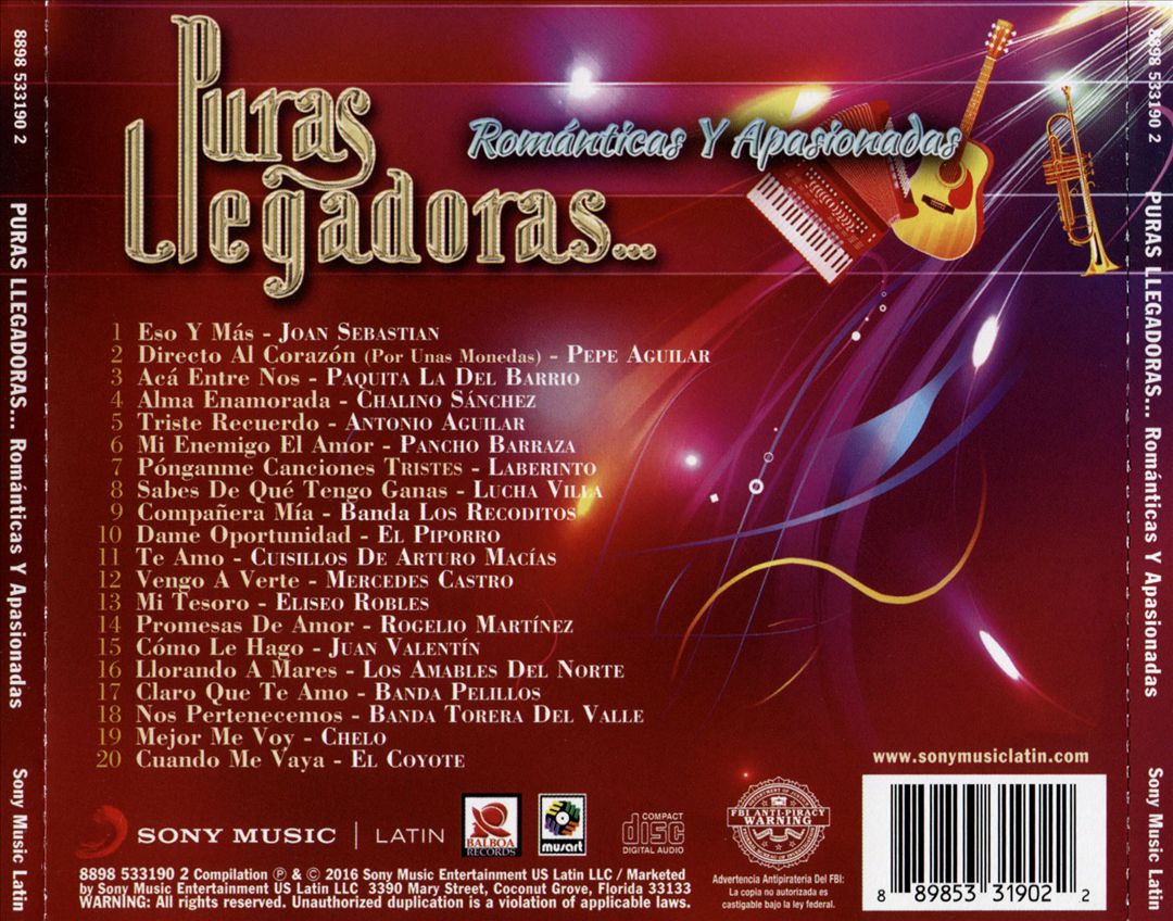 Puras Llegadoras... Románticas y Apasionadas cover art