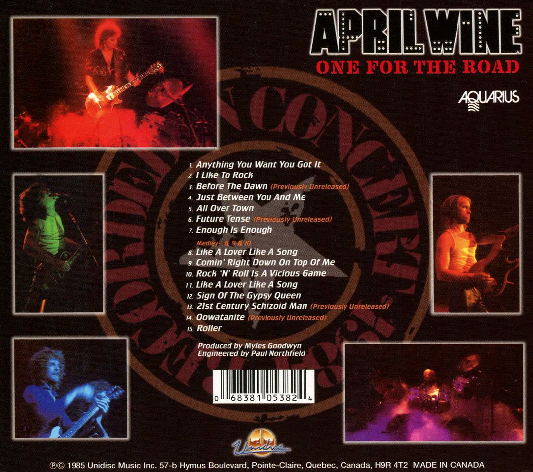 One for the Road (Live in Ottawa) cover art