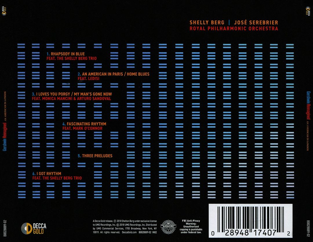 Gershwin Reimagined: An American in London cover art
