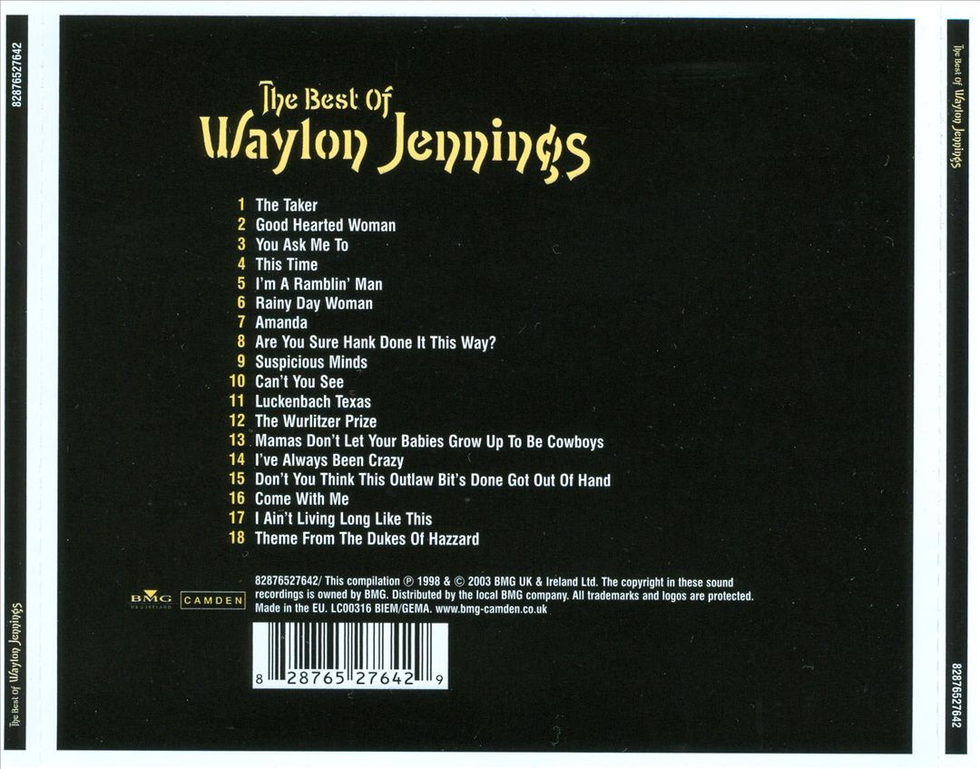 The Best of Waylon Jennings [Camden] cover art