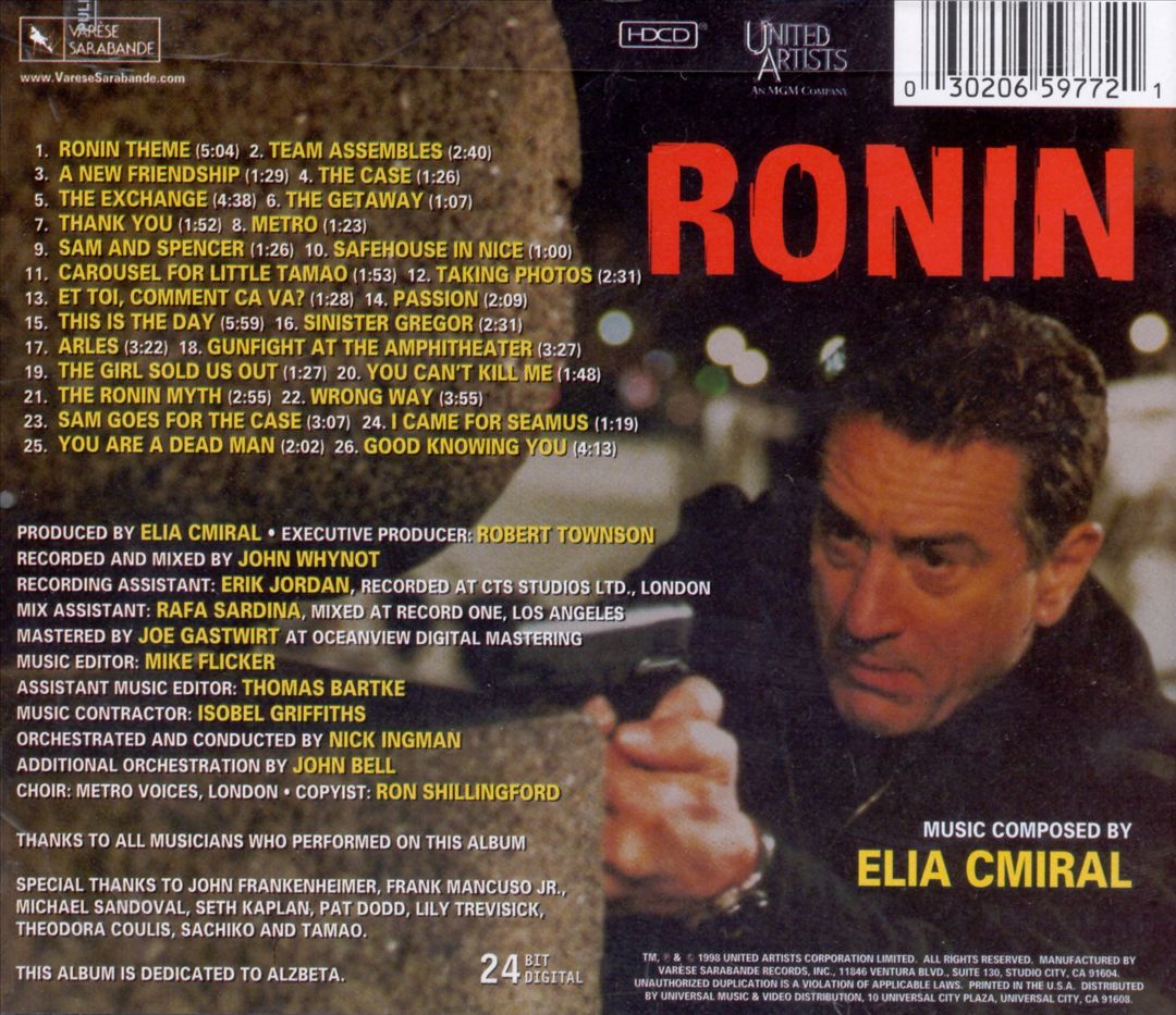 Ronin [Original Motion Picture Soundtrack] cover art