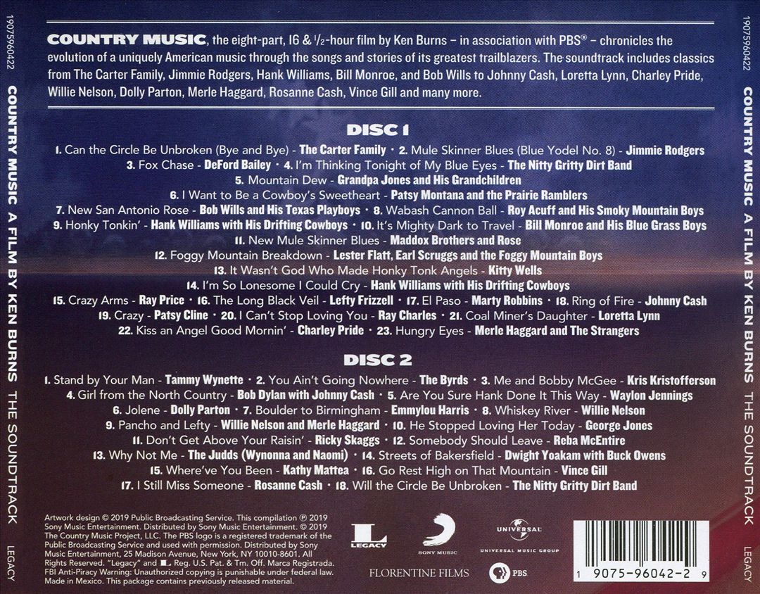 Country Music: A Film by Ken Burns [Original Soundtrack] cover art