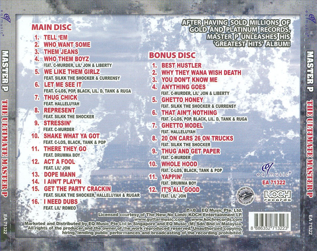 The Ultimate Master P [China Bonus CD] cover art