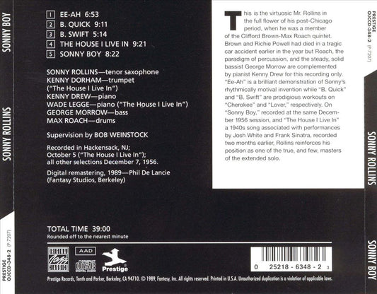 Sonny Boy cover art