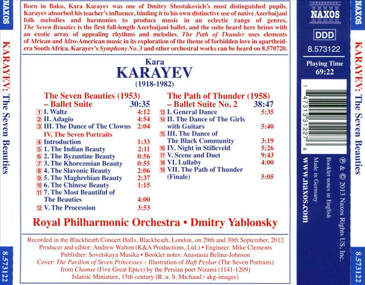 Kara Karayev: The Seven Beauties; The Path of Thunder (Ballet Suites) cover art