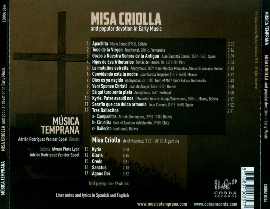Misa Criolla and Popular Devotion in Early Music cover art