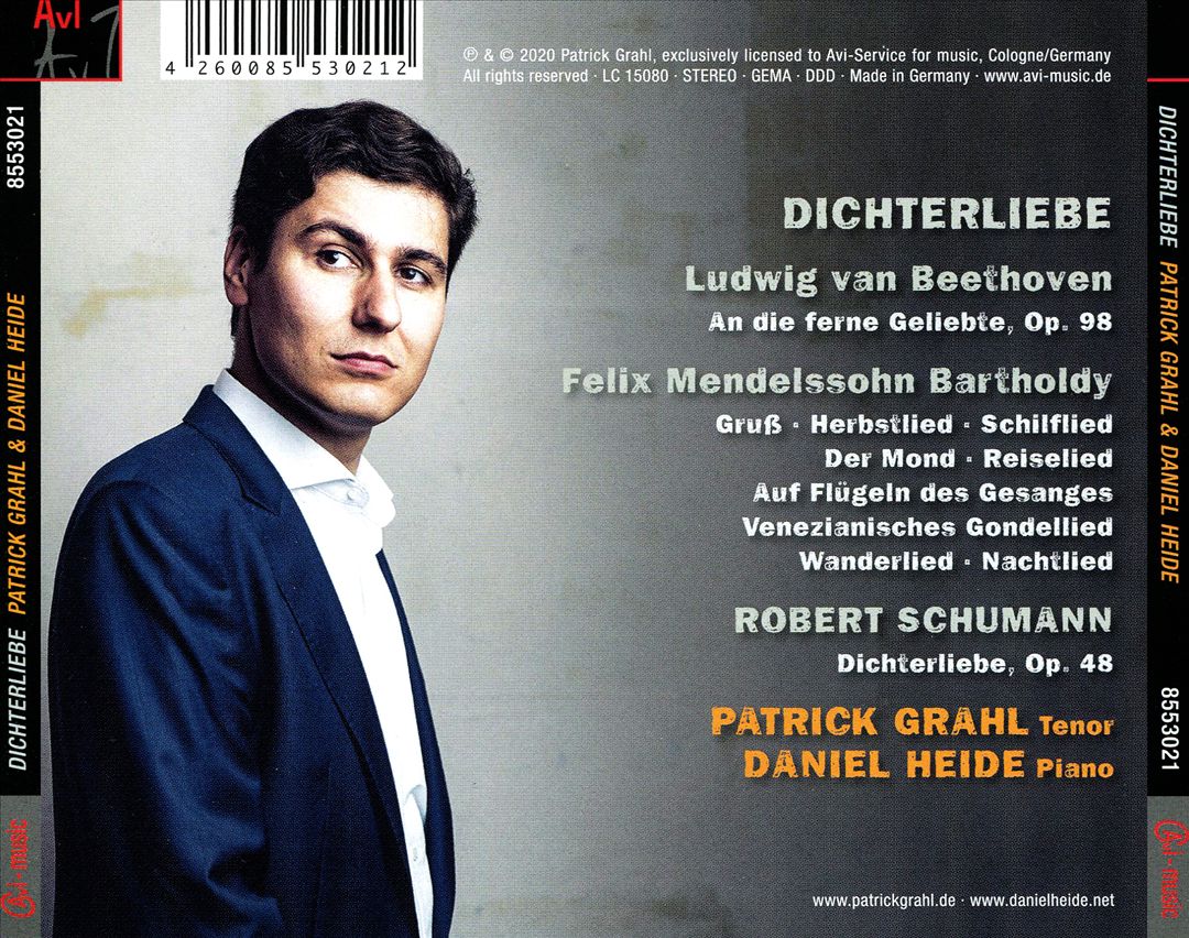 Dichterliebe: Beethoven, Mendelssohn, Schumann cover art