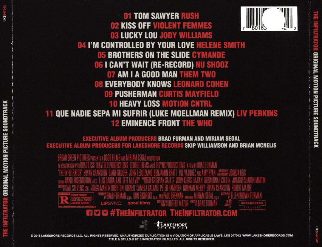 Infiltrator [Original Motion Picture Soundtrack] cover art