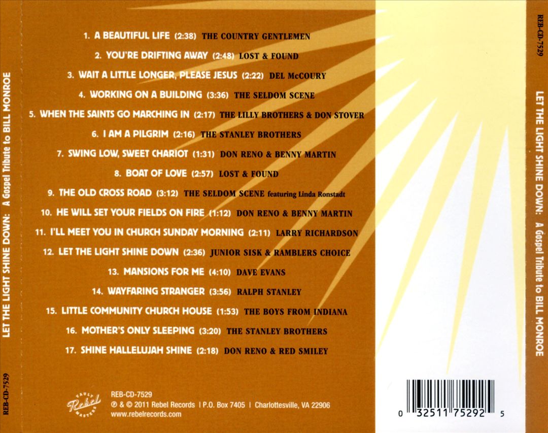 Let the Light Shine Down: A Gospel Tribute to Bill Monroe cover art