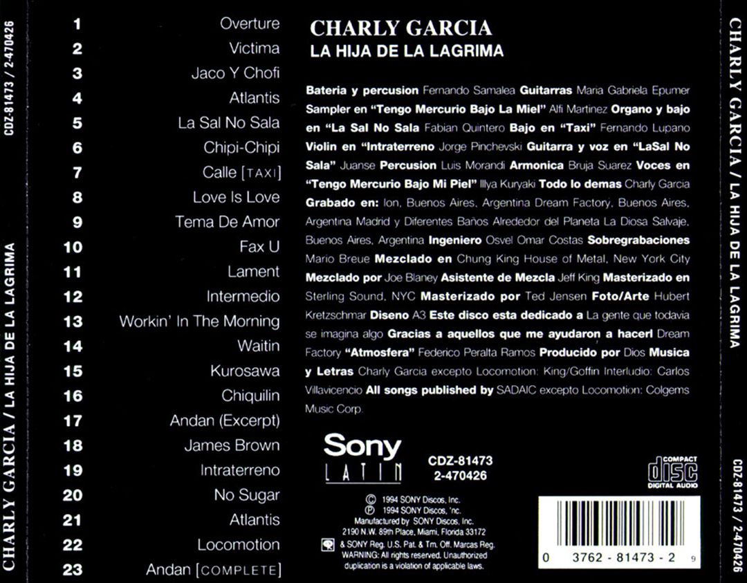 Hija de La Lagrima cover art