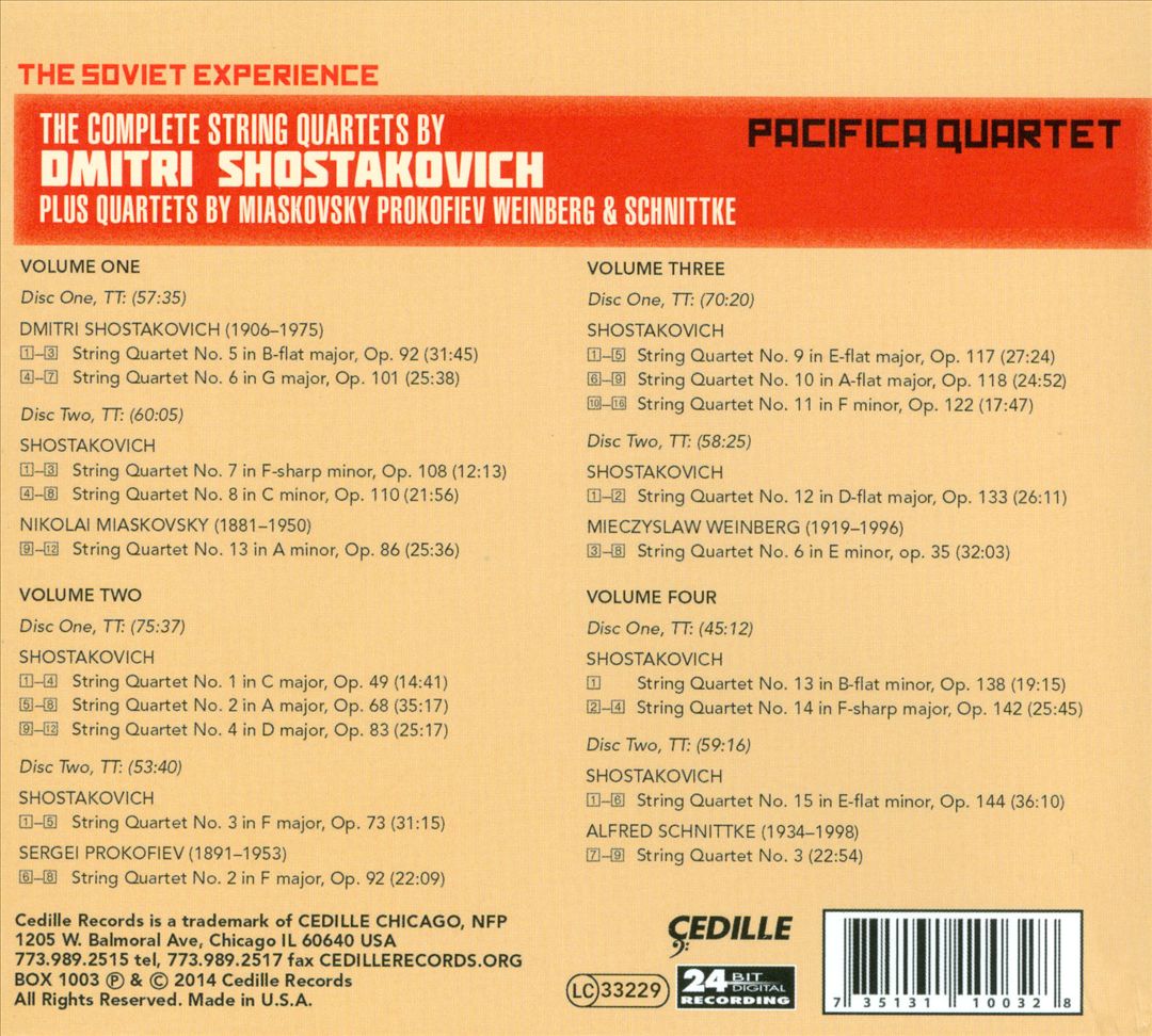 Complete String Quartets by Dmitri Shostakovich cover art