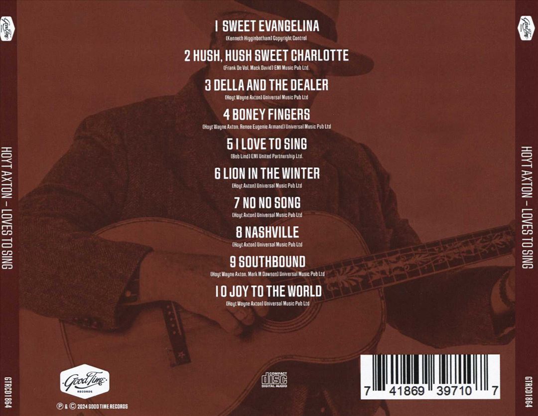 Hoyt Axton Loves to Sing cover art