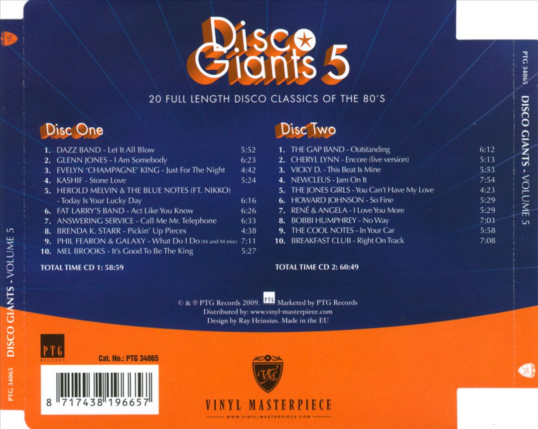 Disco Giants, Vol. 5 cover art