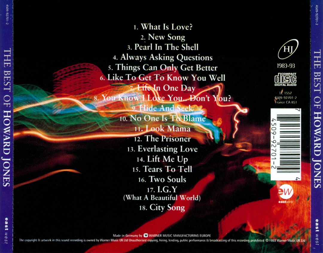 Best of Howard Jones cover art